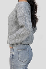 Pull col V en maille douce et moelleuse