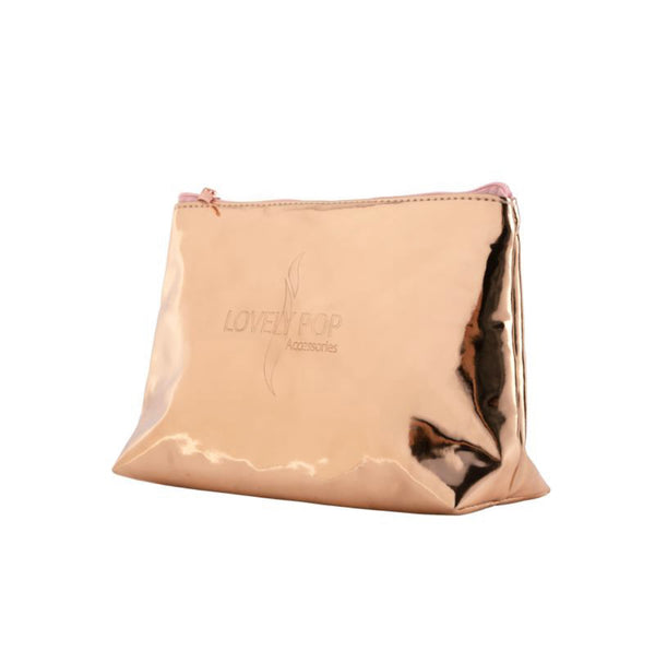 Trousse de maquillage rose gold obsession